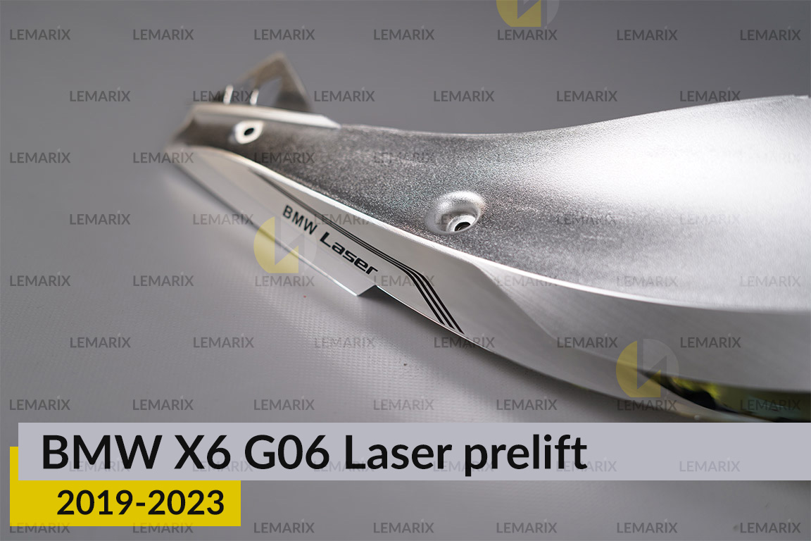 Хромована декоративна маска верхня BMW X6 G06 Laser (2019-2023) дорест права