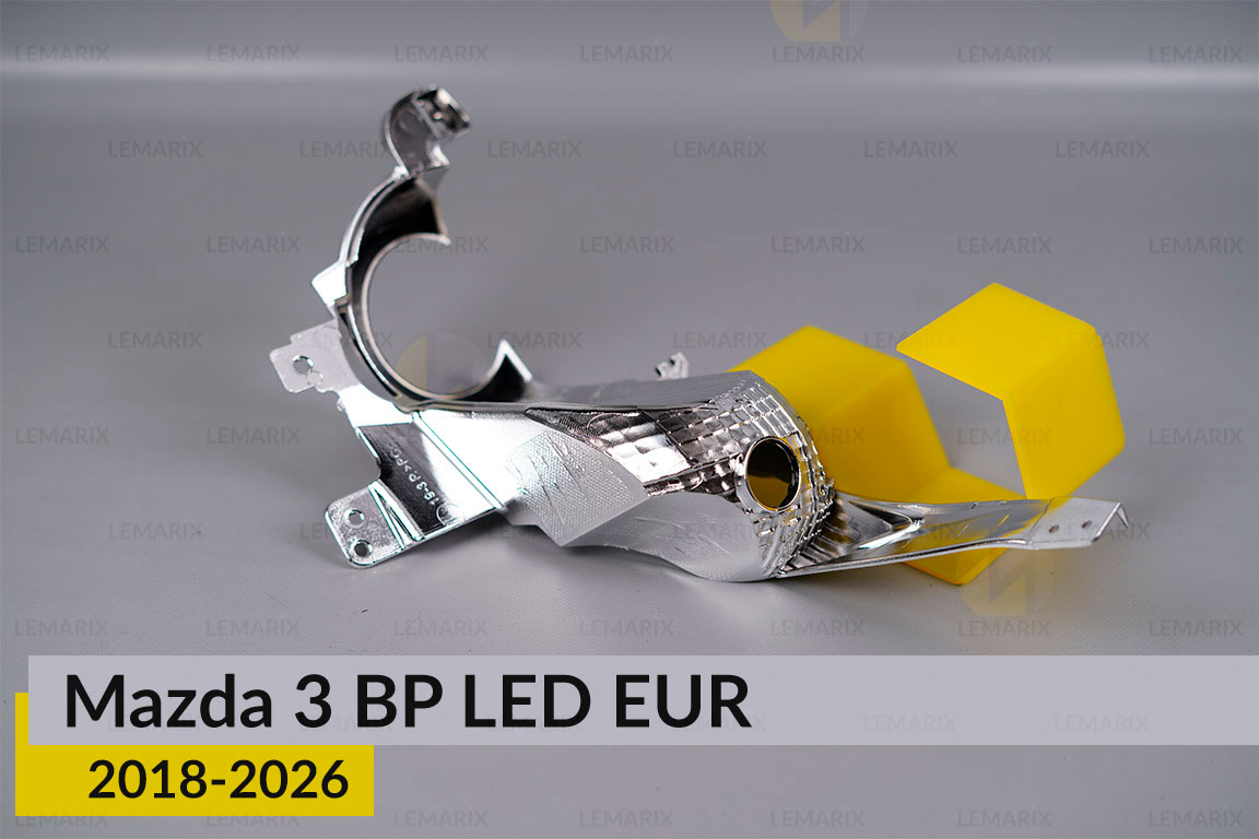 Хромована маска Mazda 3 BP LED EUR (2018-2026) права