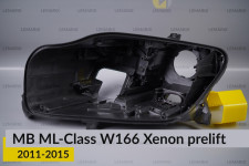 Корпус фари Mercedes-Benz ML-Class W166 Xenon (2011-2015) дорест лівий