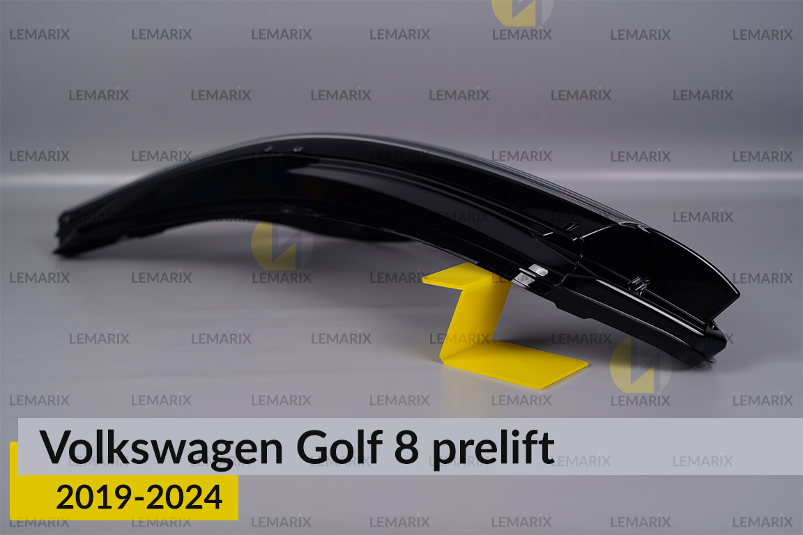 Скло фари VW Volkswagen Golf 8 (2019-2024) дорест ліве