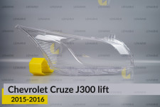 Скло фари Chevrolet Cruze J300 (2015-2016) рест праве