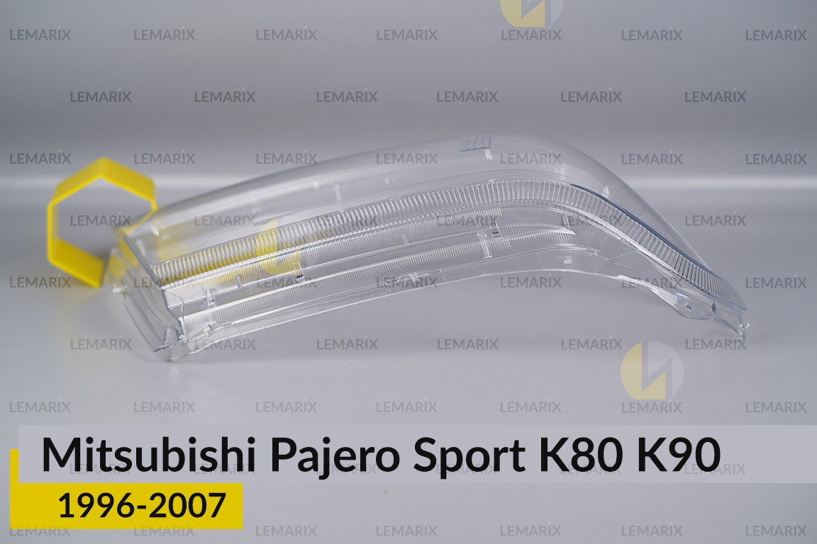 Скло фари Mitsubishi Pajero Sport K80 K90 (1996-2007) праве