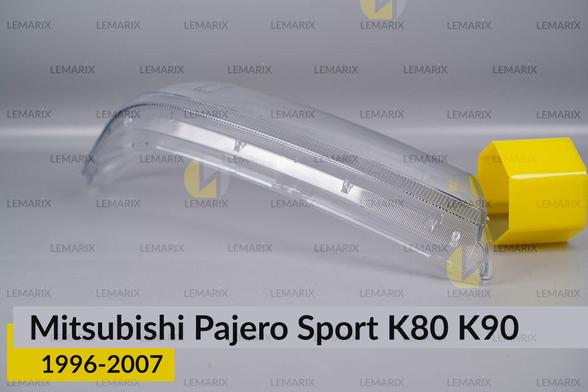 Скло фари Mitsubishi Pajero Sport K80 K90 (1996-2007) праве