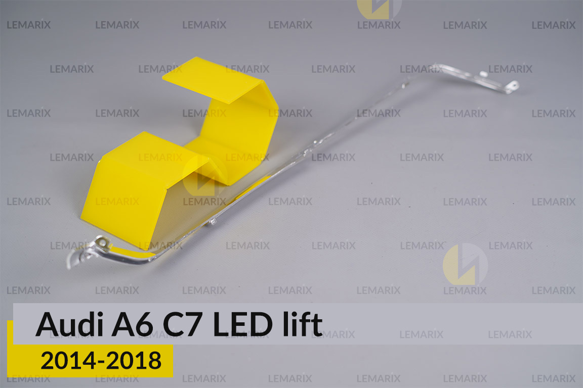 Хромована декоративна маска нижня Audi A6 C7 LED (2014-2018) рест права