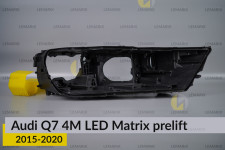Корпус фари Audi Q7 4M LED Matrix (2015-2020) дорест правий
