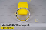 Хромоване кільце маски лінзи Audi A3 8V Xenon (2012-2016) дорест ліве