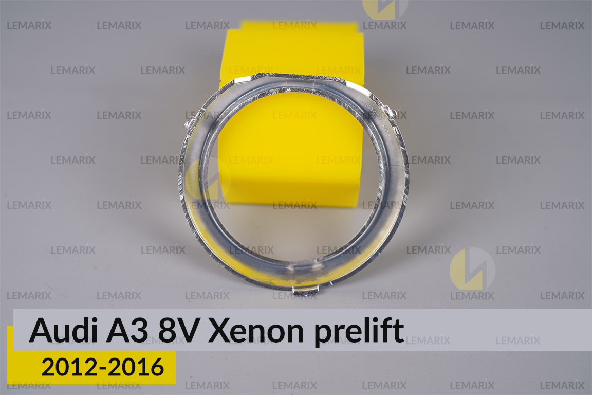 Хромоване кільце маски лінзи Audi A3 8V Xenon (2012-2016) дорест ліве