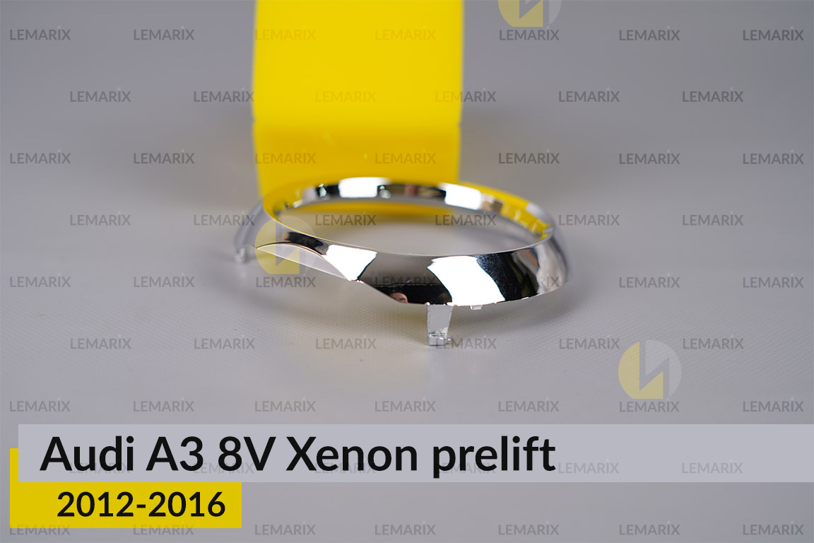 Хромоване кільце маски лінзи Audi A3 8V Xenon (2012-2016) дорест ліве