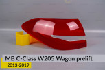 Скло заднього ліхтаря зовнішнє в крилі Mercedes-Benz C-Class W205 Wagon (2013-2018) дорест ліве