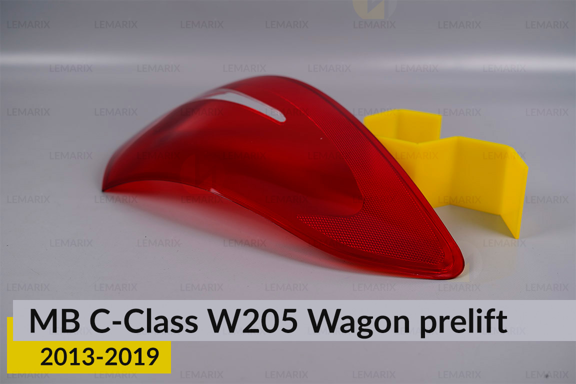 Скло заднього ліхтаря зовнішнє в крилі Mercedes-Benz C-Class W205 Wagon (2013-2018) дорест ліве