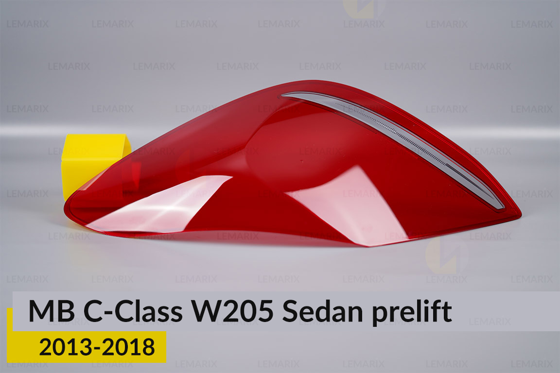 Скло заднього ліхтаря Mercedes-Benz C-Class W205 Sedan (2013-2018) дорест праве