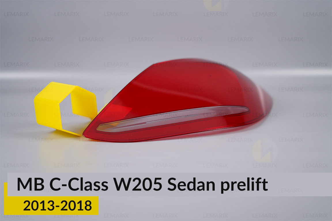 Скло заднього ліхтаря Mercedes-Benz C-Class W205 Sedan (2013-2018) дорест праве