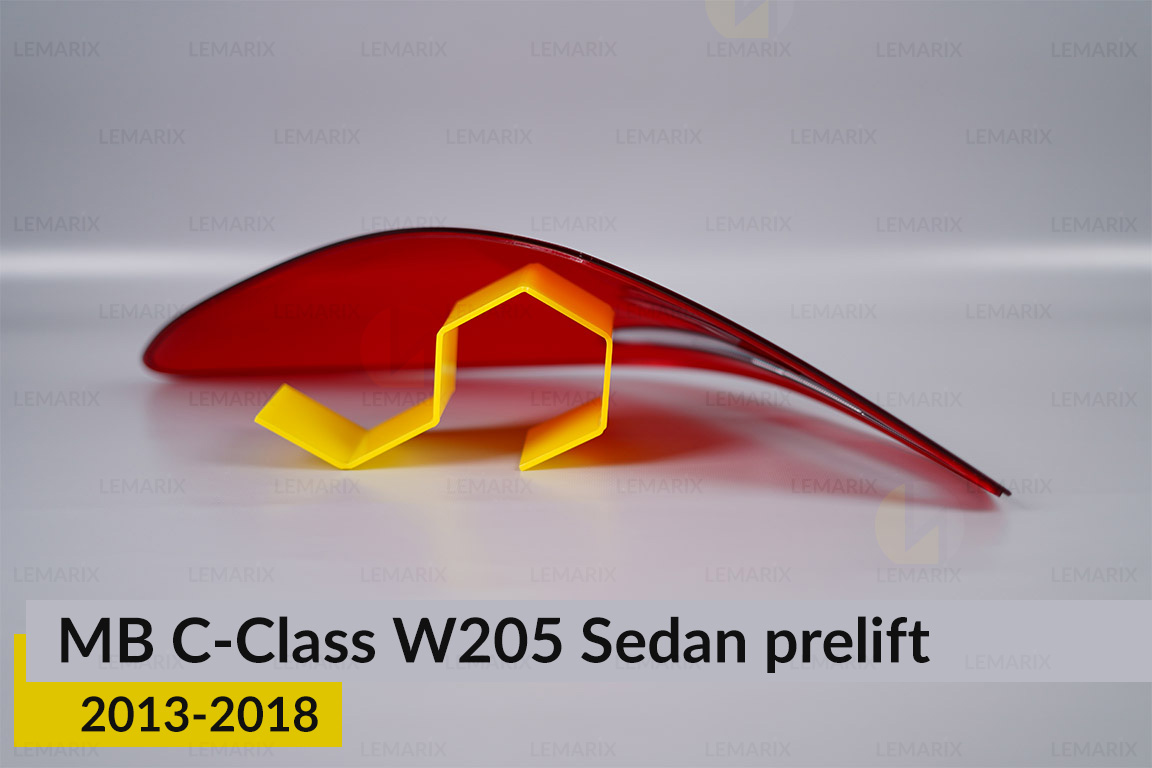 Скло заднього ліхтаря Mercedes-Benz C-Class W205 Sedan (2013-2018) дорест праве
