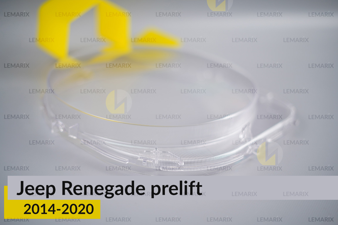 Скло фари Jeep Renegade (2014-2020) дорест ліве