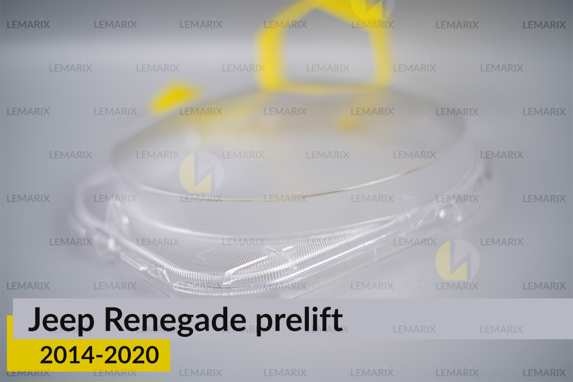 Скло фари Jeep Renegade (2014-2020) дорест ліве