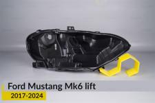 Корпус фари Ford Mustang Mk6 (2017-2024) рест правий