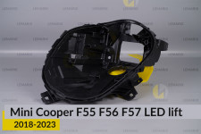 Корпус фари Mini Cooper Hatch Cabrio F55 F56 F57 LED (2018-2023) рест лівий