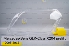 Скло фари Mercedes-Benz GLK-Class X204 (2008-2012) дорест ліве