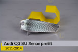 Хромована маска світлорозсіювача Audi Q3 8U Xenon (2011-2014) дорест права