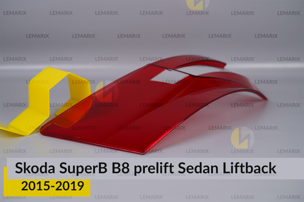 Скло заднього ліхтаря зовнішнє в крилі Skoda SuperB B8 Sedan Liftback (2015-2019) дорест ліве