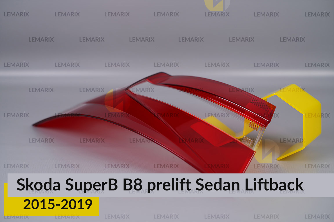 Скло заднього ліхтаря зовнішнє в крилі Skoda SuperB B8 Sedan Liftback (2015-2019) дорест ліве