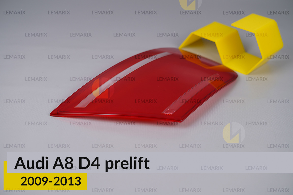 Скло заднього ліхтаря зовнішнє в крилі Audi A8 D4 (2009-2013) дорест ліве