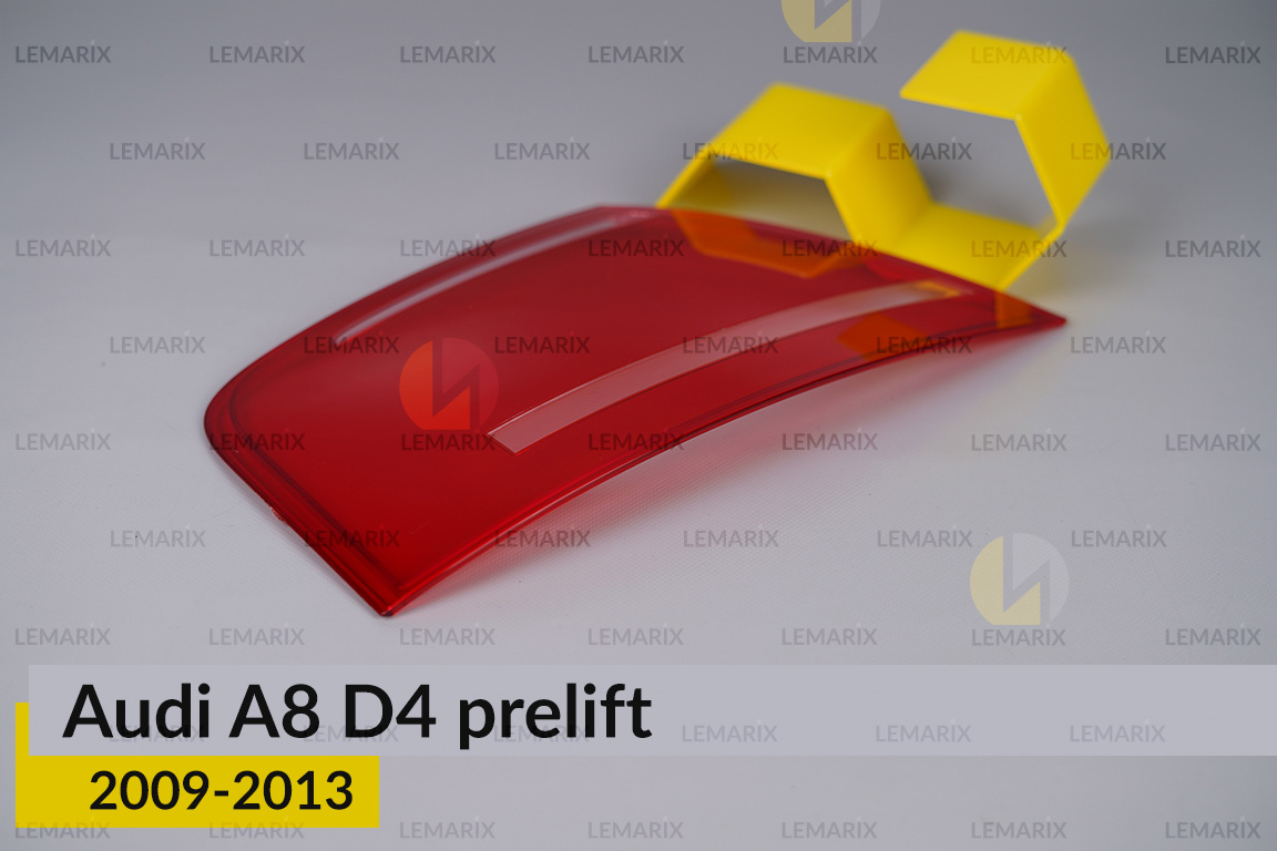 Скло заднього ліхтаря зовнішнє в крилі Audi A8 D4 (2009-2013) дорест ліве