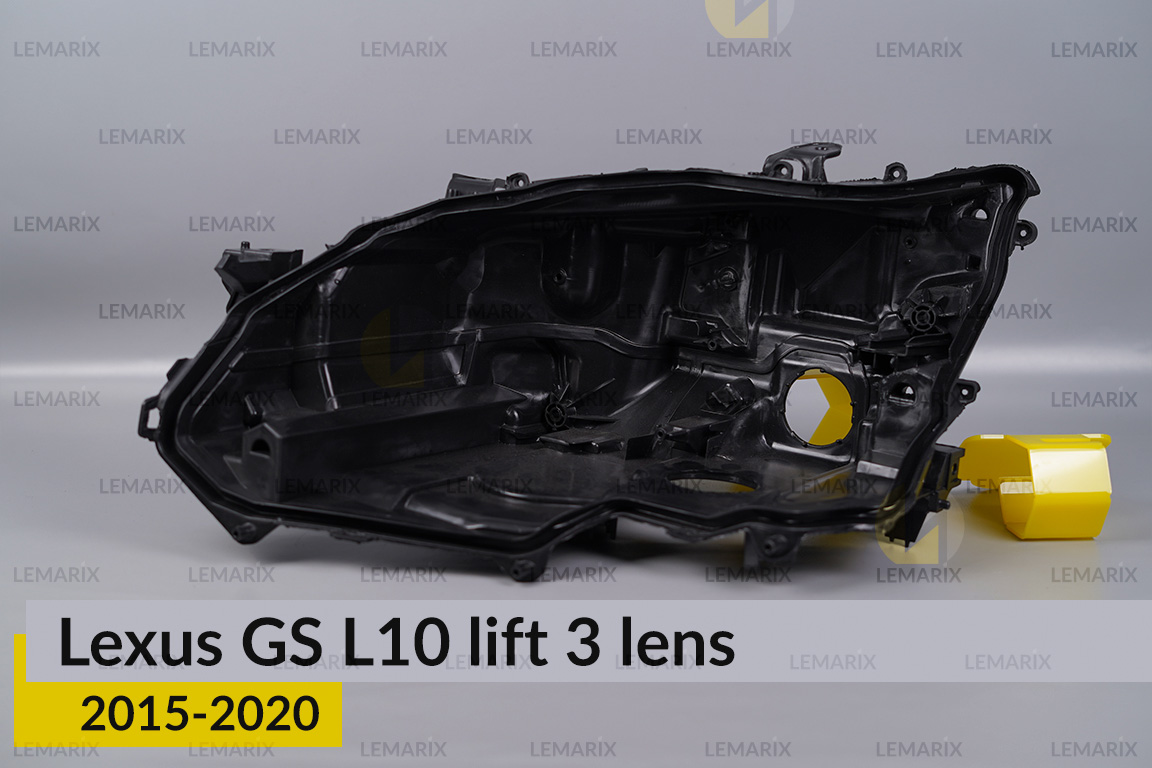 Корпус фары Lexus GS L10 3 линзы (2015-2020) рест левый