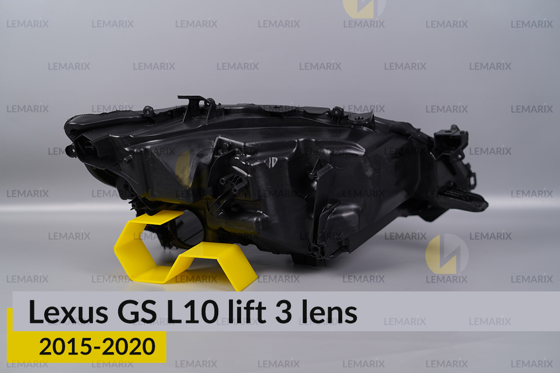 Корпус фары Lexus GS L10 3 линзы (2015-2020) рест левый