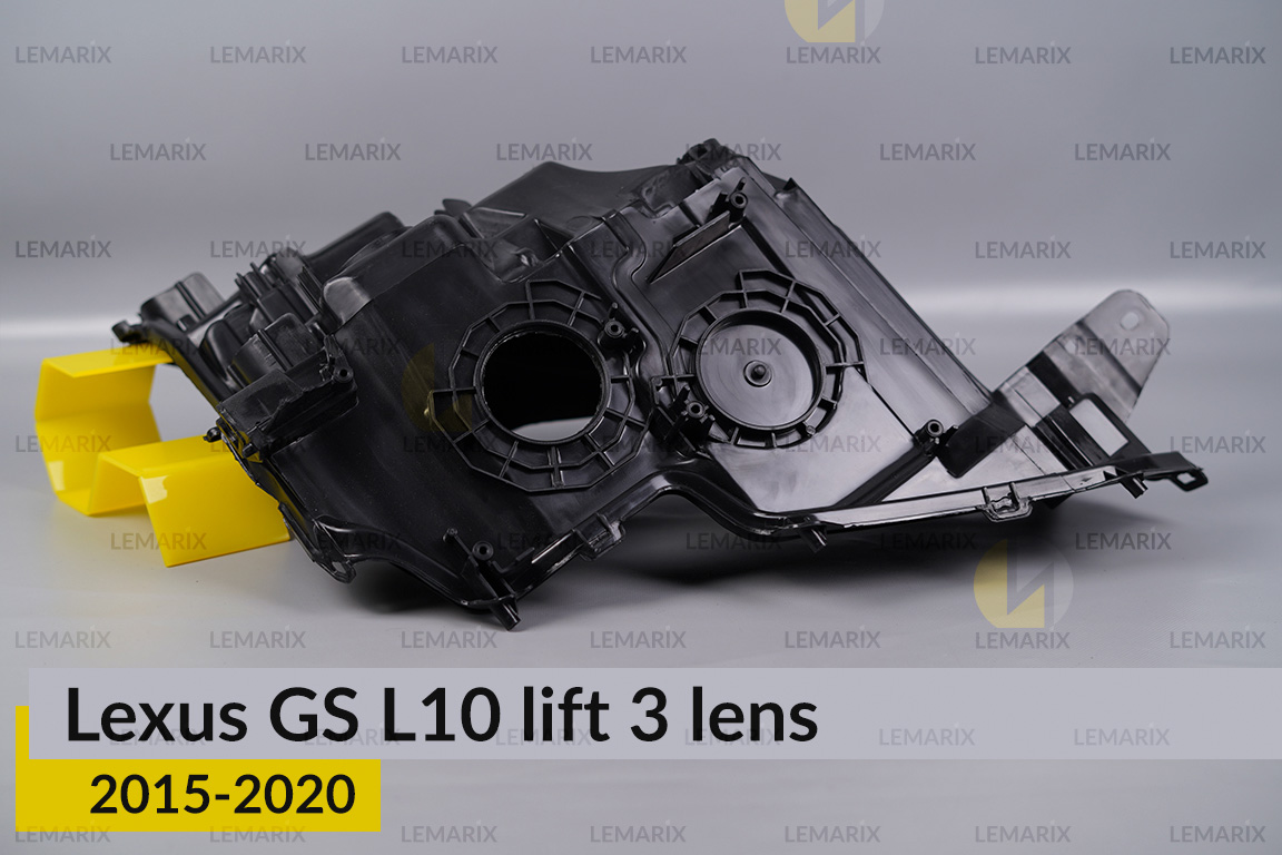 Корпус фары Lexus GS L10 3 линзы (2015-2020) рест левый