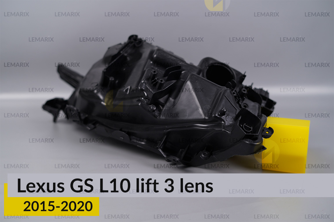 Корпус фары Lexus GS L10 3 линзы (2015-2020) рест левый