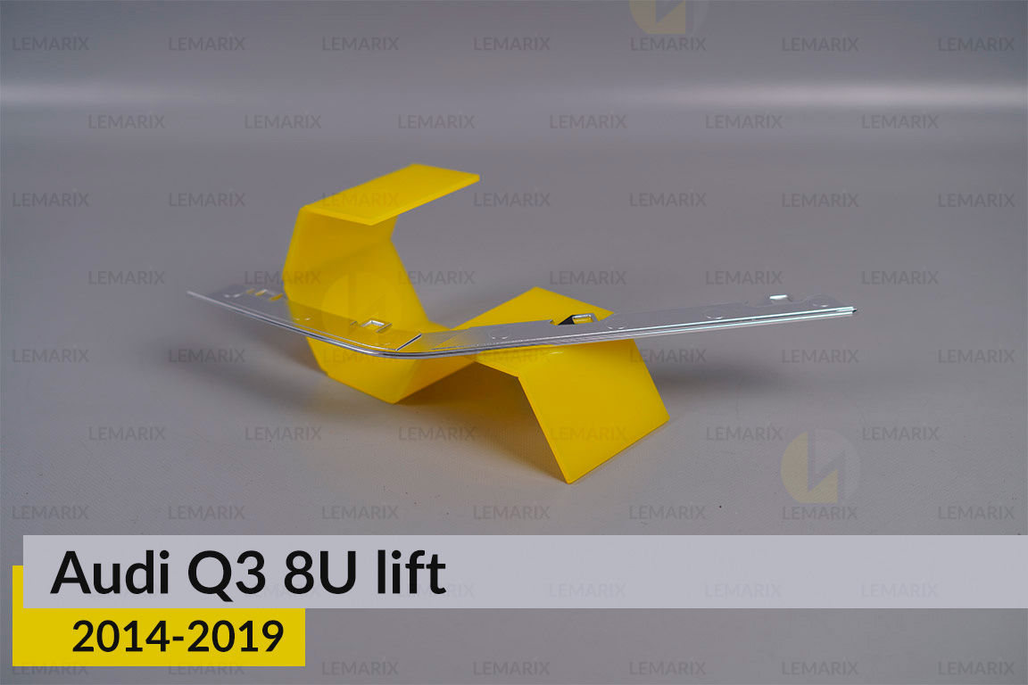 Хромована декоративна маска під світловод Audi Q3 8U (2014-2019) рест права