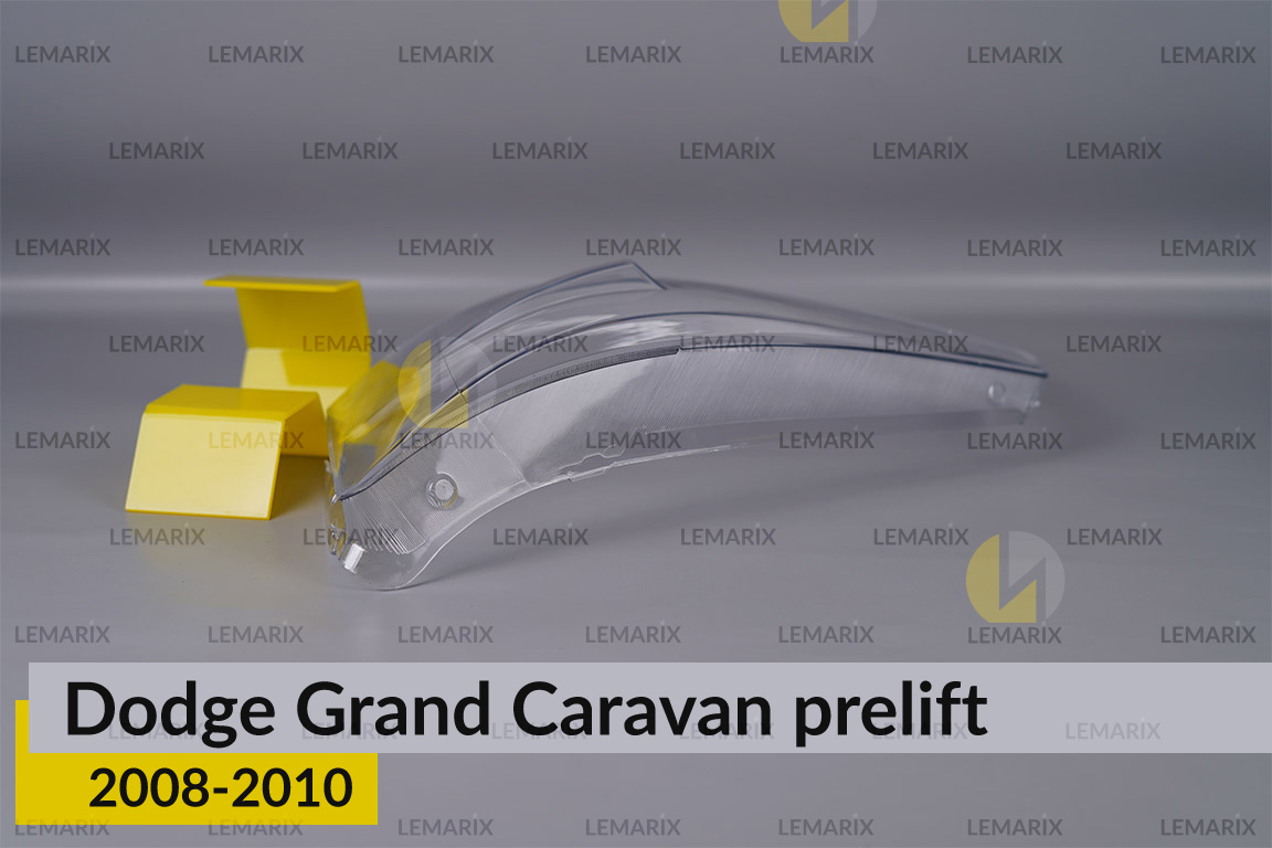 Скло фари Dodge Grand Caravan (2008-2010) дорест ліве