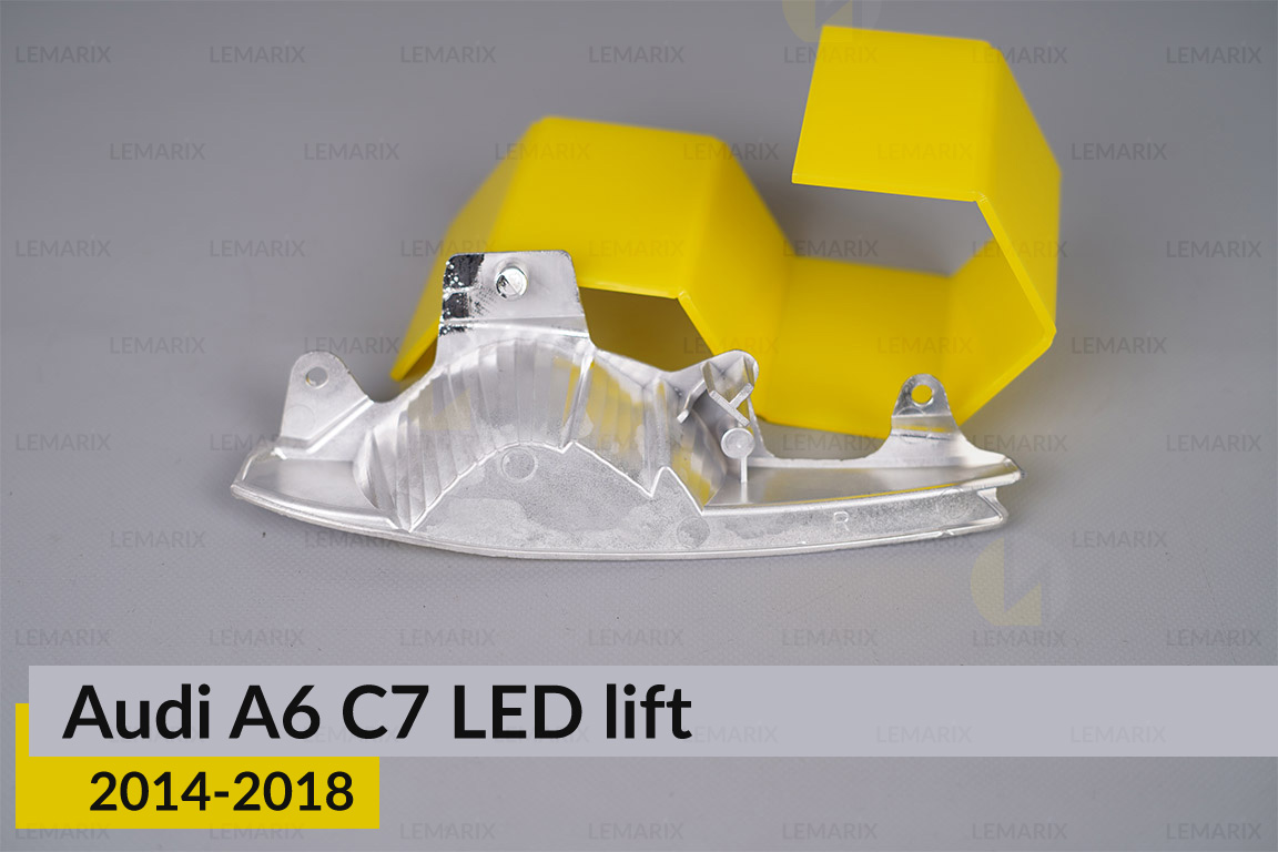 Хромований відбивач Audi A6 C7 LED (2014-2018) рест правий