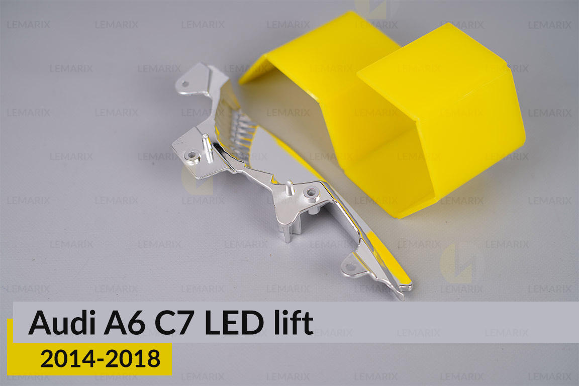 Хромований відбивач Audi A6 C7 LED (2014-2018) рест правий