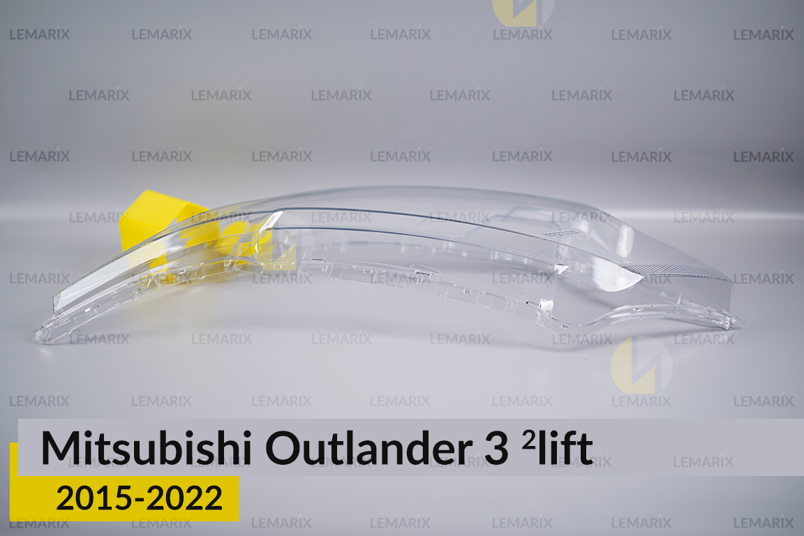 Скло фари Mitsubishi Outlander 3 (2015-2022) 2 рест ліве