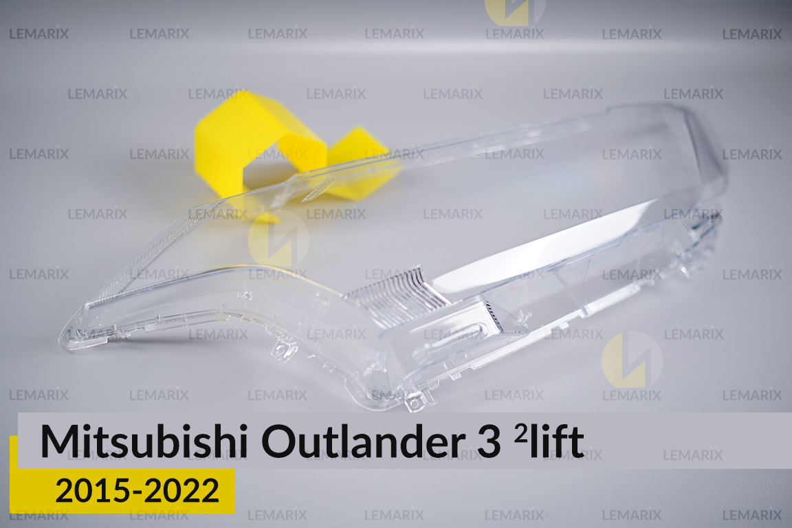 Скло фари Mitsubishi Outlander 3 (2015-2022) 2 рест ліве