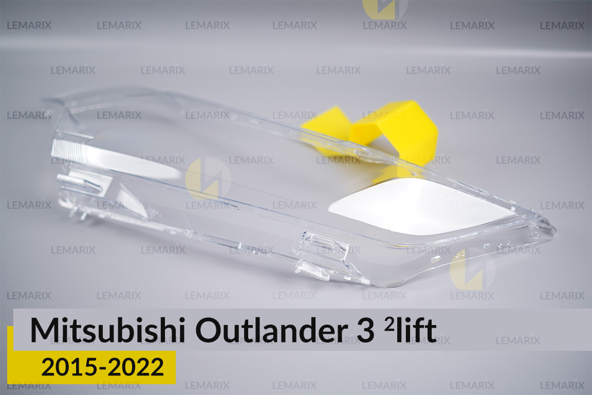 Скло фари Mitsubishi Outlander 3 (2015-2022) 2 рест ліве