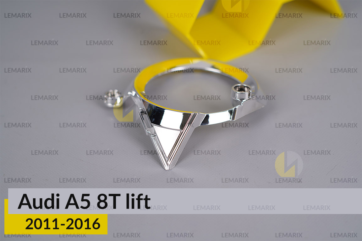 Хромована маска лінзи Audi A5 8T (2011-2016) рест ліва