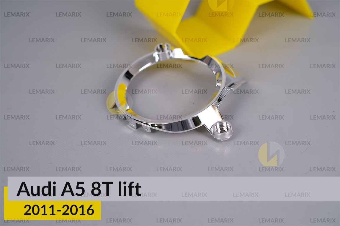 Хромована маска лінзи Audi A5 8T (2011-2016) рест ліва