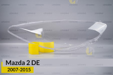 Скло фари Mazda 2 DE (2007-2015) праве