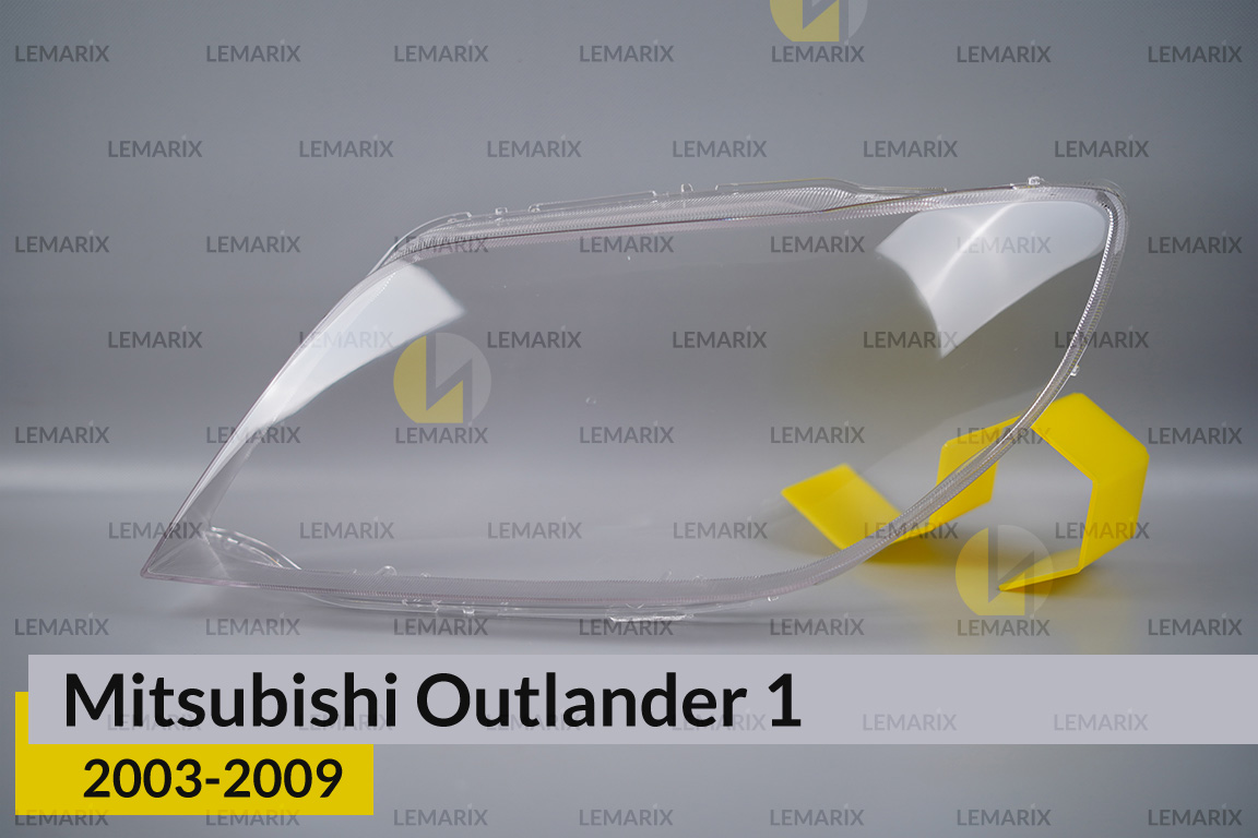 Скло фари Mitsubishi Outlander 1 (2003-2009) ліве