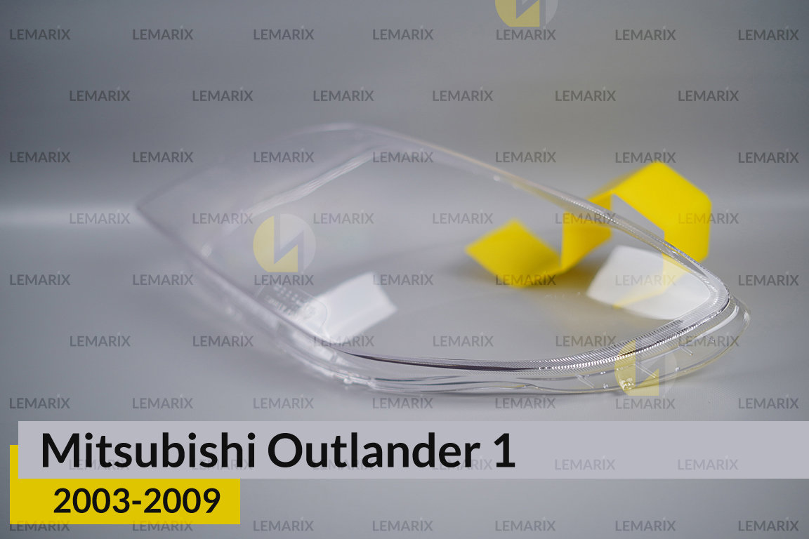 Скло фари Mitsubishi Outlander 1 (2003-2009) ліве