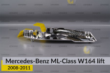Хромована декоративна маска поворотника Mercedes-Benz ML-Class W164 (2008-2011) рест права