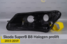 Корпус фары Skoda SuperB B8 Halogen (2015-2019) дорест левый