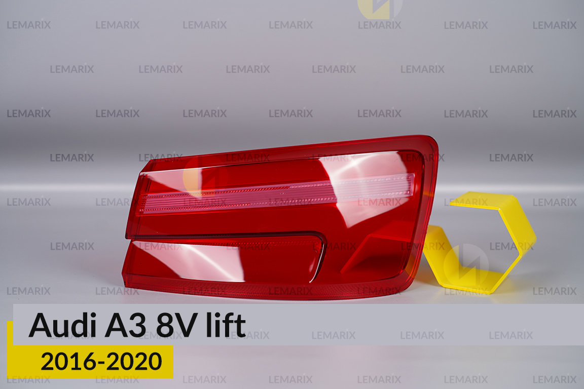 Скло заднього ліхтаря зовнішнє в крилі Audi A3 8V (2016-2020) рест праве