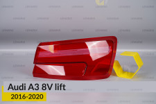 Скло заднього ліхтаря зовнішнє в крилі Audi A3 8V (2016-2020) рест праве