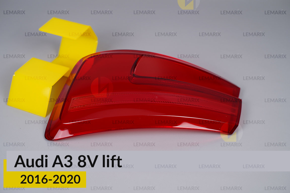 Скло заднього ліхтаря зовнішнє в крилі Audi A3 8V (2016-2020) рест праве