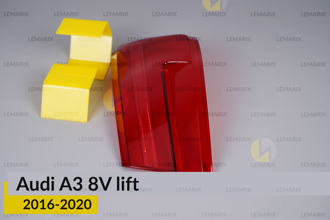 Скло заднього ліхтаря зовнішнє в крилі Audi A3 8V (2016-2020) рест праве