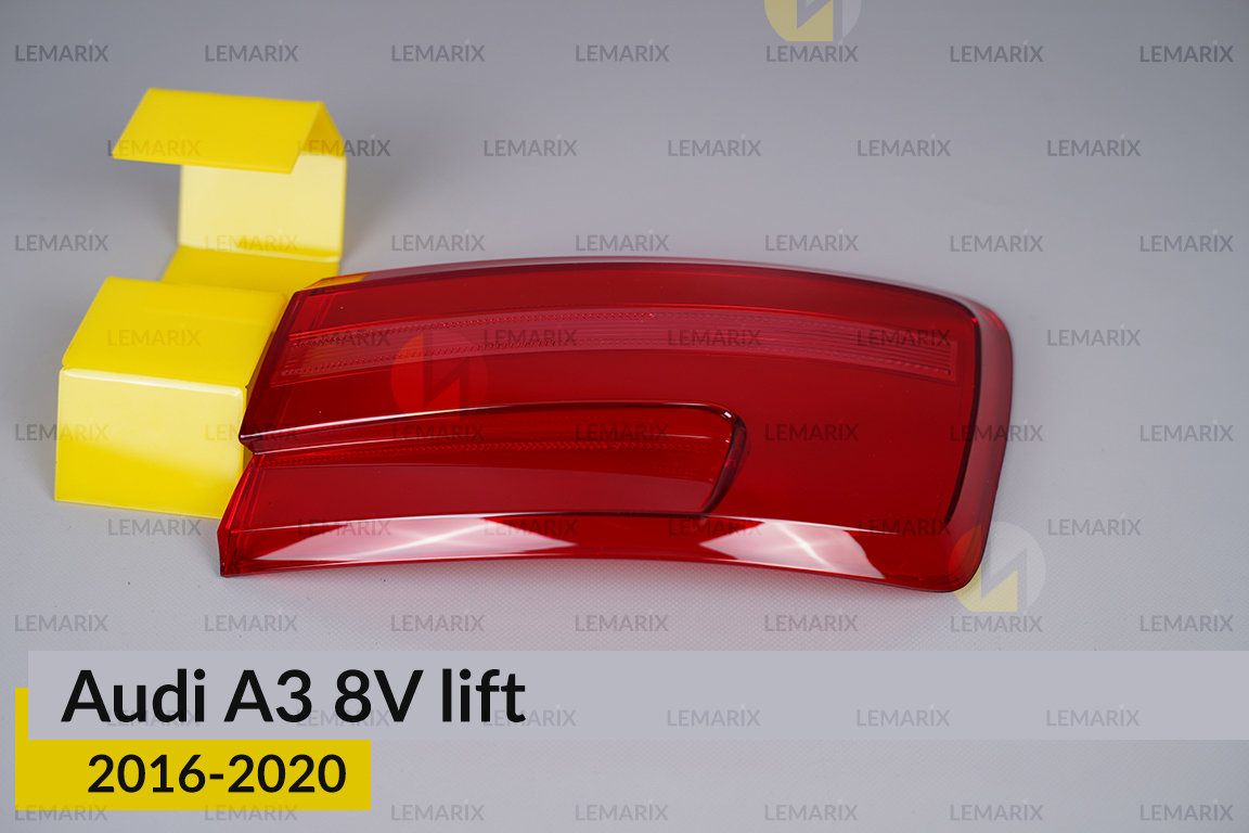 Скло заднього ліхтаря зовнішнє в крилі Audi A3 8V (2016-2020) рест праве